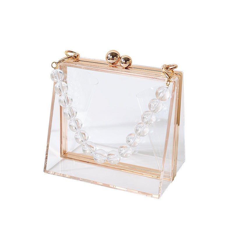 Acrylic Transparent Bag Detachable Chain Ladies Handbag LEGITASY