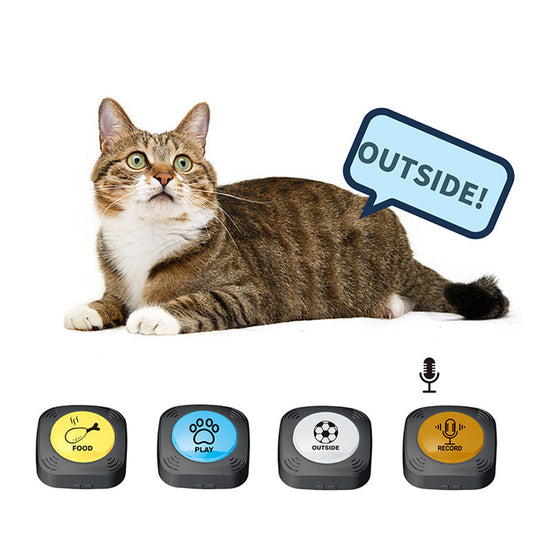 Interactive Recordable Command Pet Buttons-Battery Operated LEGITASY
